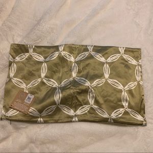 West elm 100% real silk hand printed pillow cover